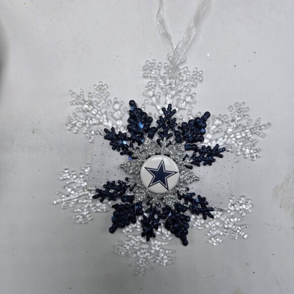 NWT Dallas Cowboys Ornament NFL Football Christmas Holiday Decor OOAK Handmade - Picture 2 of 4